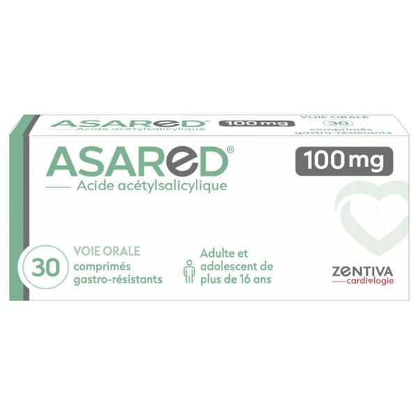 ASARED Comprimé gastrorésistant 100 mg, boîte 30