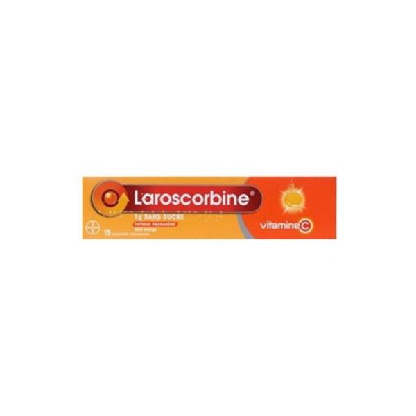 Laroscorbine Sans Sucre 1 G Comprime Effervescent B/15