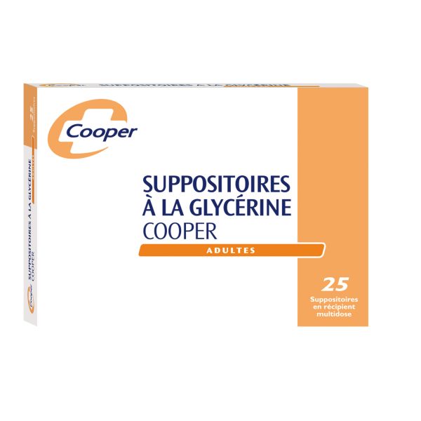 Suppositoires A La Glycerine Cooper Adultes Suppositoire En Recipient Multidose B/25