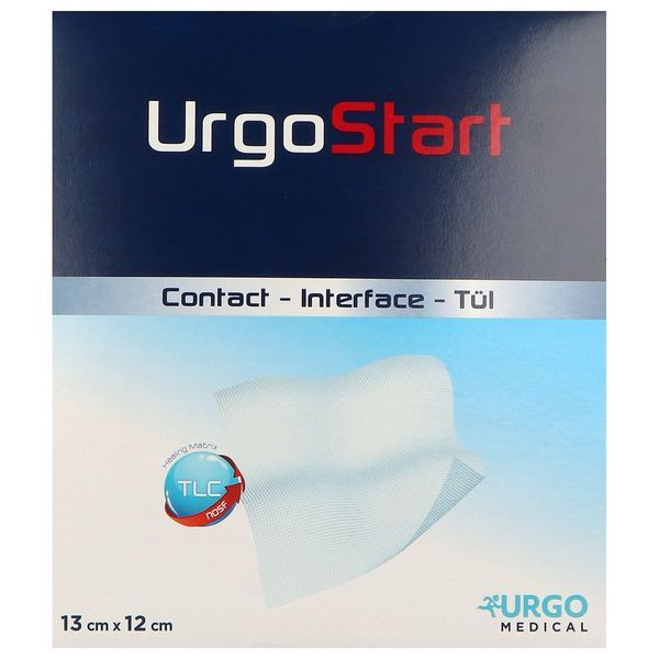 URGOSTART INTERFACE Interface lipido-colloïde souple imprégnée de TLC-NOSF, 13 cm x 12 cm, bt 16