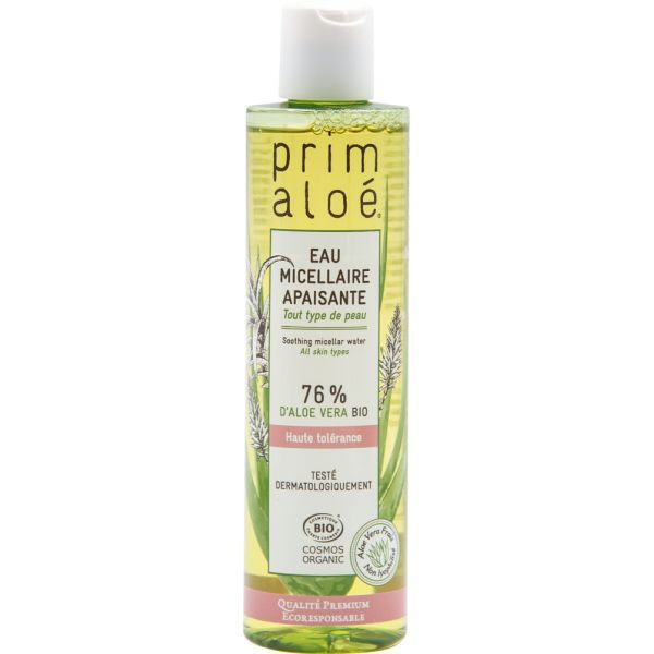 Prim Aloe Eau micellaire apaisante Aloé vera 76 % BIO - 250 ml