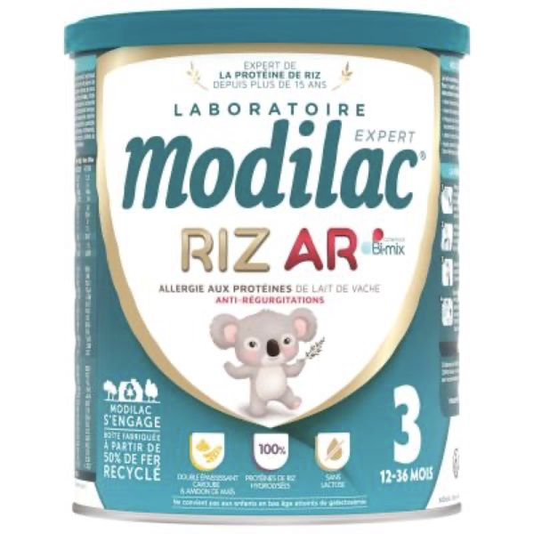 MODILAC EXPERT 3 RIZ AR Denrée alimentaire destinée à des fins médicales spéciales, bt 800 g