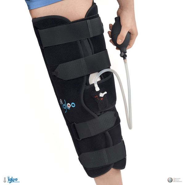 IGLOO ATTELLE DE GENOU RIGIDE Attelle de genou rigide, compressive, pour cryothérapie, (ref. IGGERU), unité