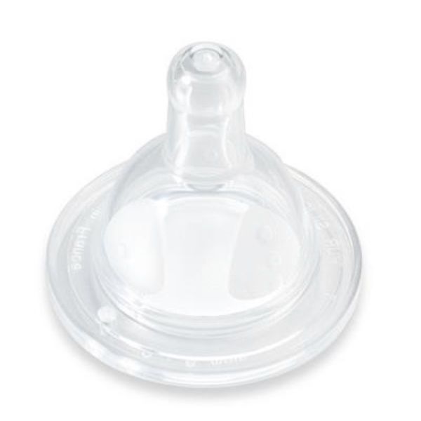 DODIE INITIATION PLUS TETINE DEBIT 3 Tétine ronde col large, silicone, pour biberon Dodie Initiation +, + 6 mois, unité