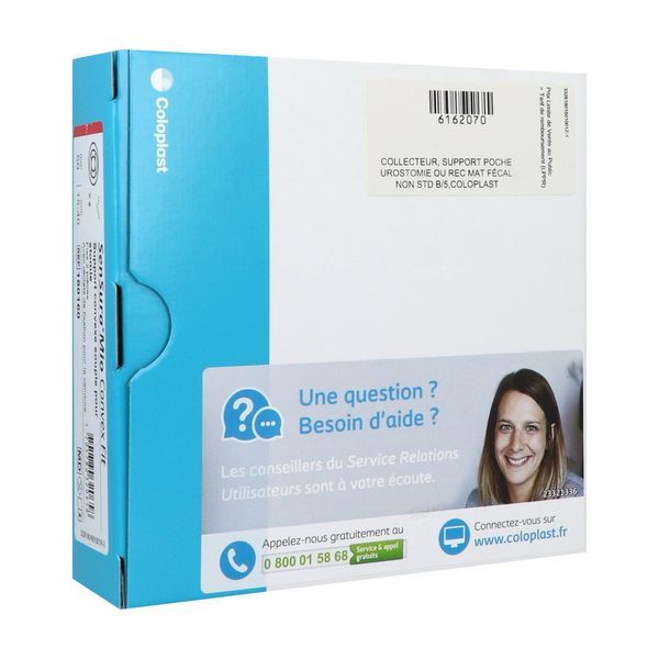 SENSURA MIO FLEX SUPPORT CONVEXE Support porte-poche convexe, souple, système 2 pièces, à couplage adhésif, 50 mm, découp de 15 mm à 40 mm (ref. 180160), bt 5