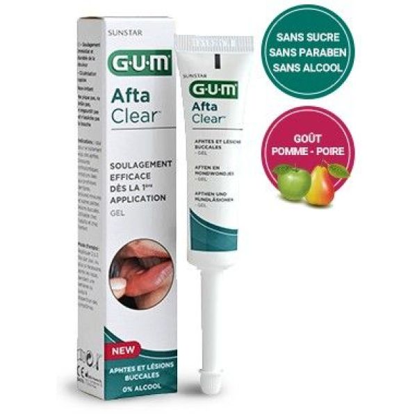 Gel GUM® AftaClear™ tube de 10ML