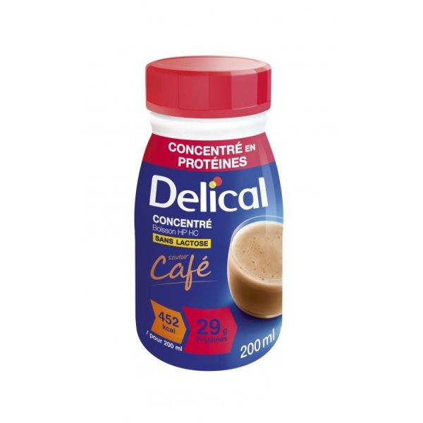 Delical Boisson Concentre Enrichie En Proteines Et Energie Cafe Liquide Bouteille 200 Ml 4