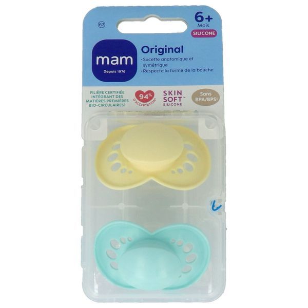 MAM SUC ORIGINAL TENDANCE 6+ SIL SUCETTE BOITE 2